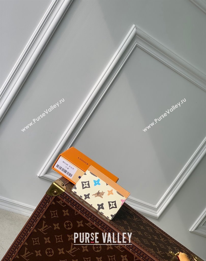 Louis Vuitton Card Holder in Monogram Craggy Canvas M83348 Vanilla White 2024 (KI-240412064)
