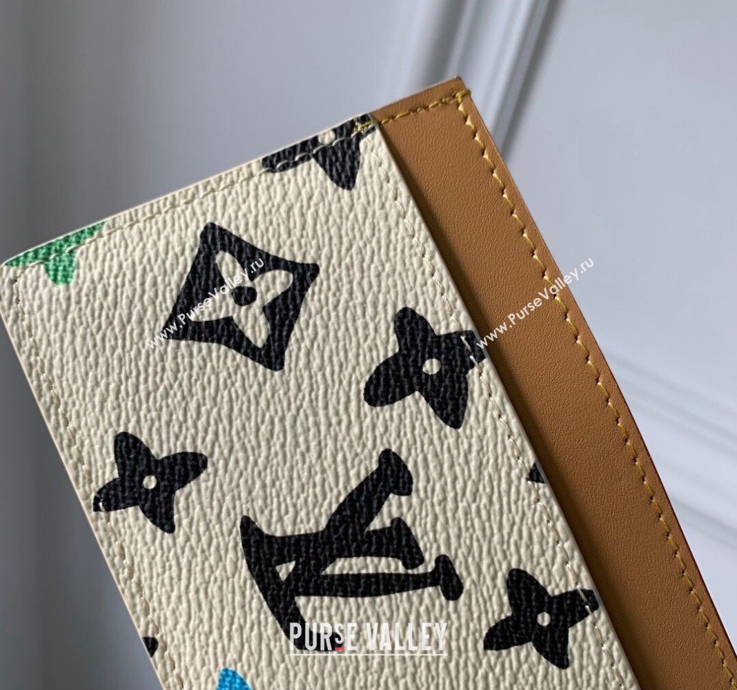 Louis Vuitton Card Holder in Monogram Craggy Canvas M83348 Vanilla White 2024 (KI-240412064)