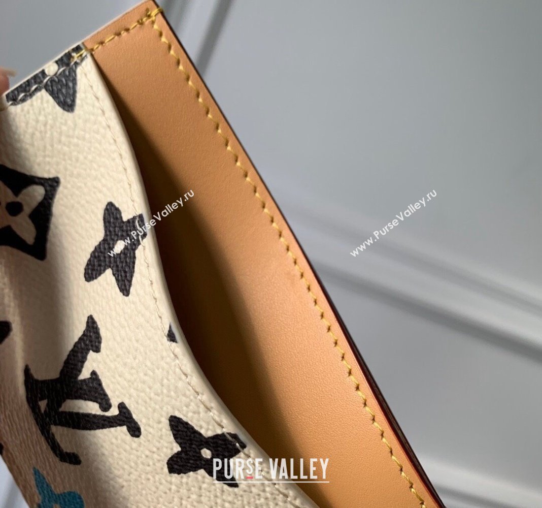 Louis Vuitton Card Holder in Monogram Craggy Canvas M83348 Vanilla White 2024 (KI-240412064)