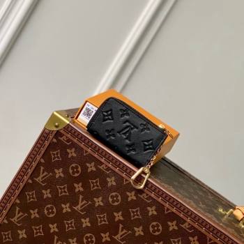 Louis Vuitton Noa Key Holder Pouch in Black Monogram Leather M83612 2024 (KI-240412034)