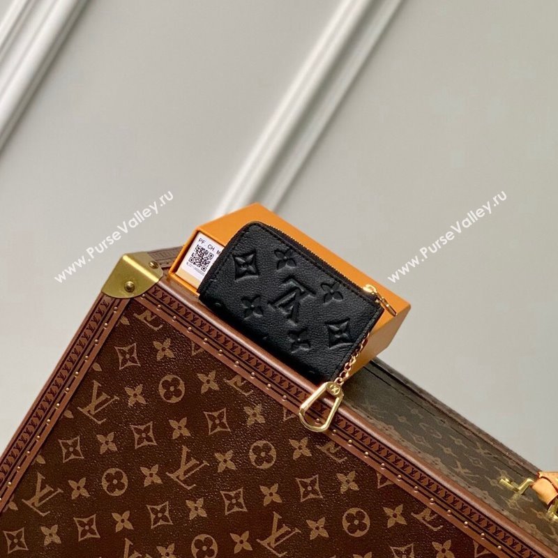 Louis Vuitton Noa Key Holder Pouch in Black Monogram Leather M83612 2024 (KI-240412034)