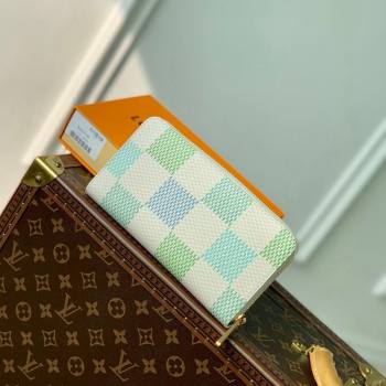Louis Vuitton Zippy Wallet in Damier Giant Canvas N40748 Pistachio Green 2024 (KI-240412098)