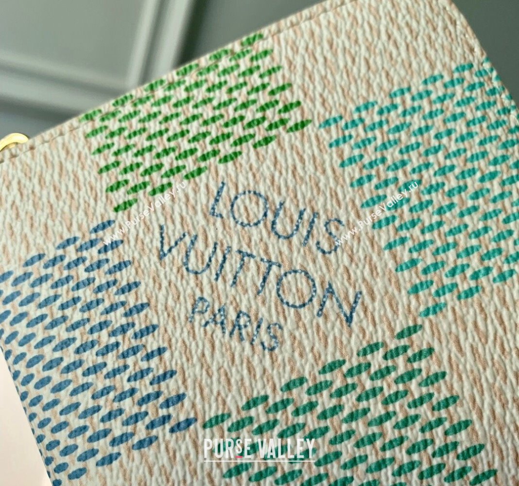 Louis Vuitton Zippy Wallet in Damier Giant Canvas N40748 Pistachio Green 2024 (KI-240412098)