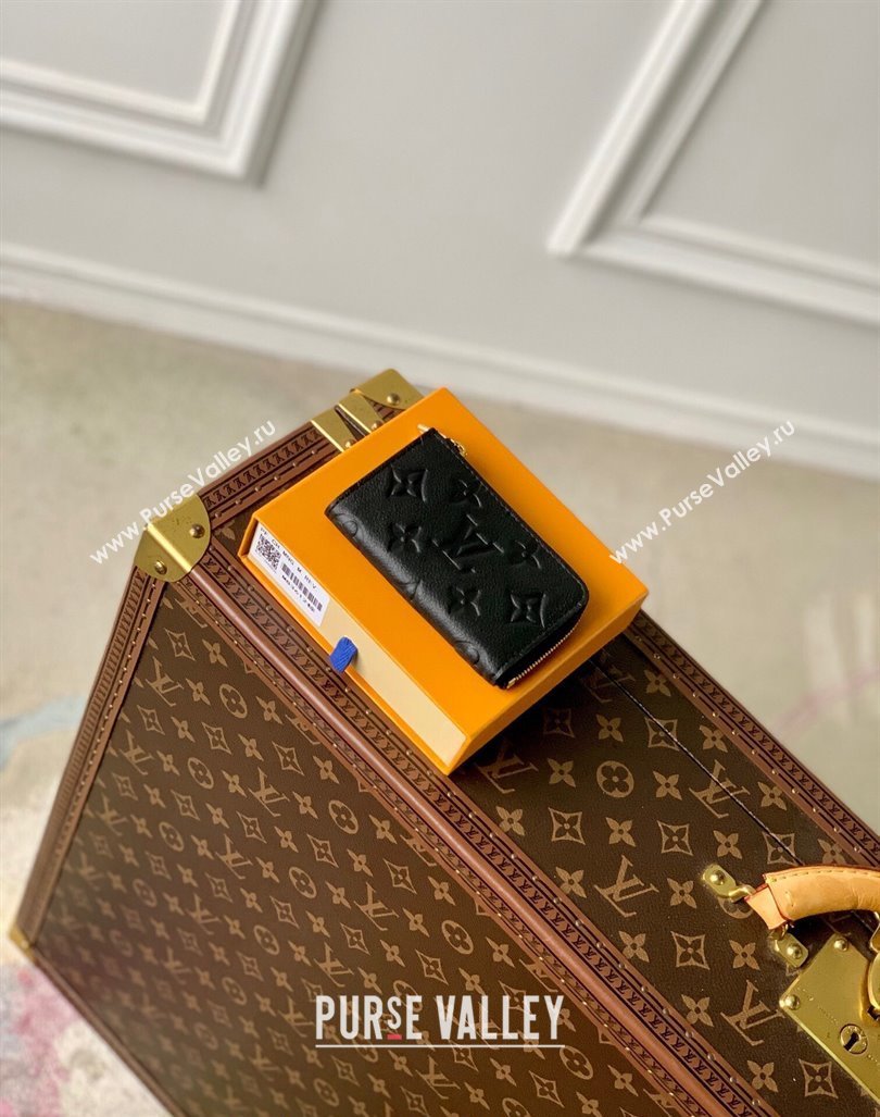 Louis Vuitton Noa Key Holder Pouch in Black Monogram Leather M83612 2024 (KI-240412034)