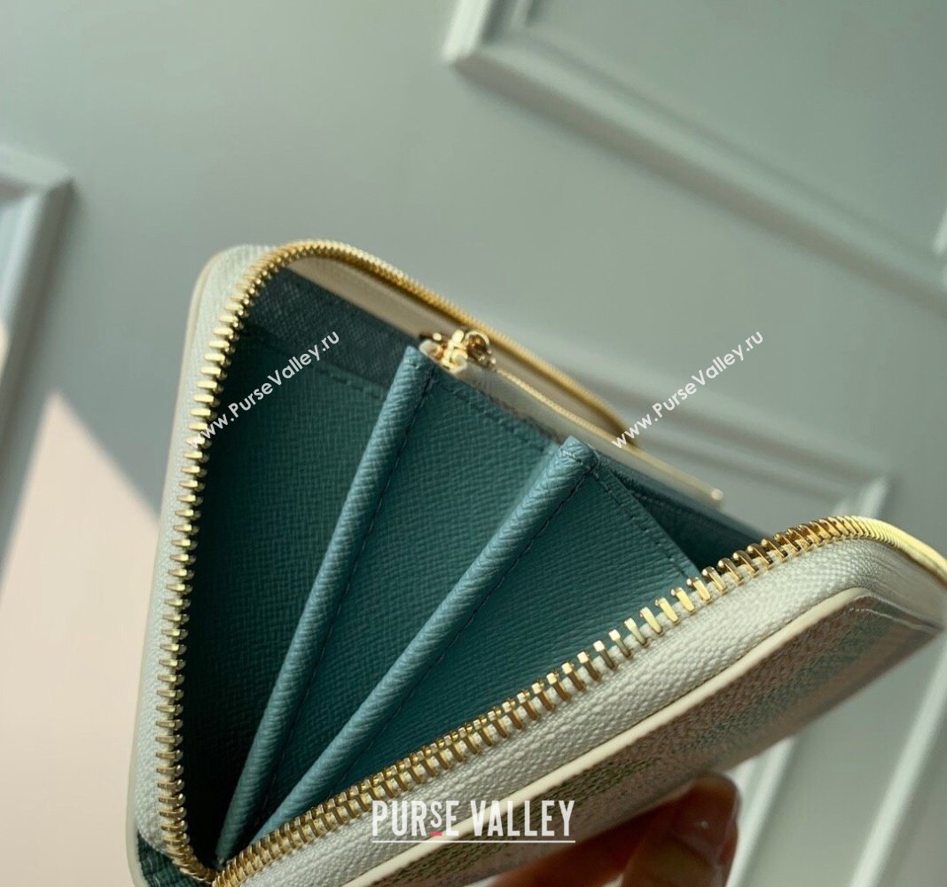 Louis Vuitton Zippy Wallet in Damier Giant Canvas N40748 Pistachio Green 2024 (KI-240412098)