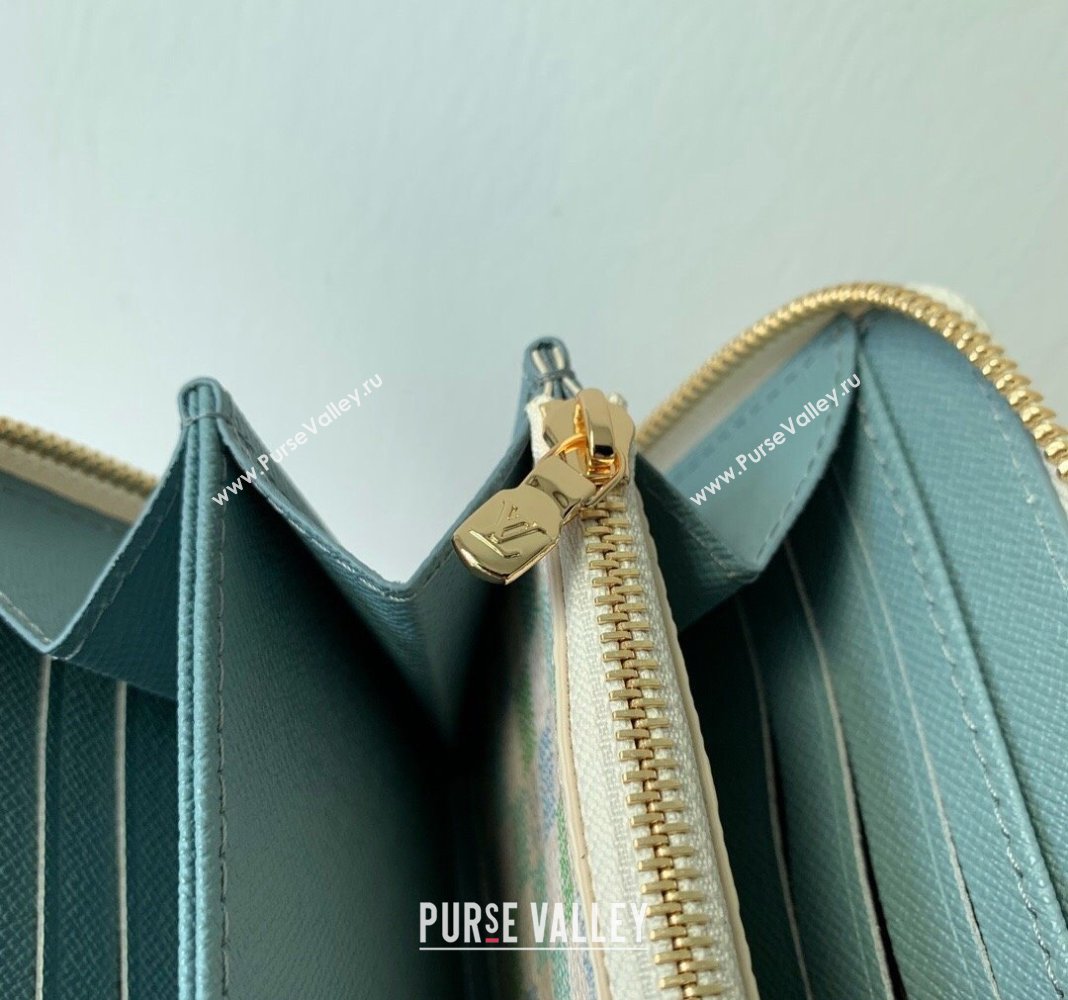 Louis Vuitton Zippy Wallet in Damier Giant Canvas N40748 Pistachio Green 2024 (KI-240412098)