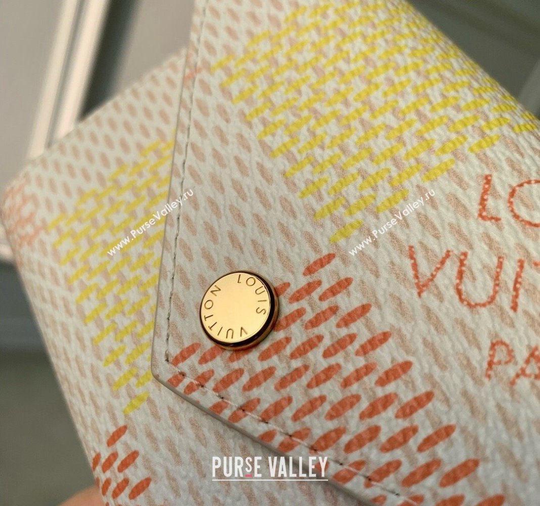 Louis Vuitton Victorine Wallet in Damier Giant Canvas N40638 Peach Pink 2024 (KI-240413001)