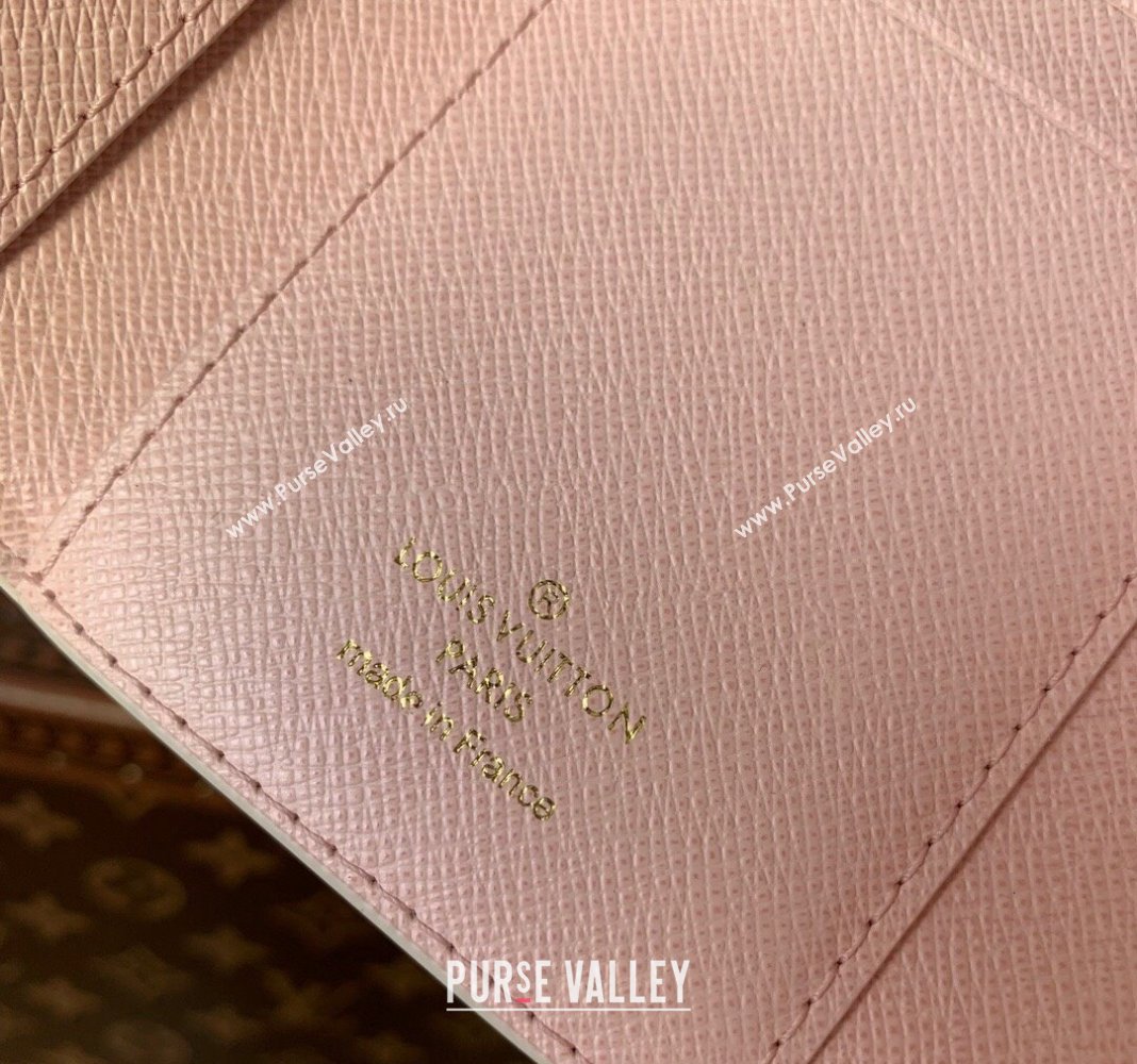 Louis Vuitton Victorine Wallet in Damier Giant Canvas N40638 Peach Pink 2024 (KI-240413001)