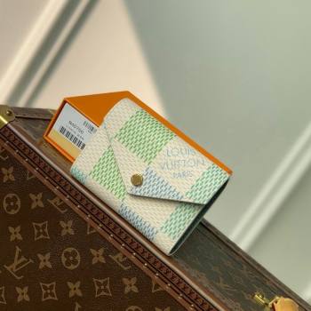 Louis Vuitton Victorine Wallet in Damier Giant Canvas N40750 Pistachio Green 2024 (KI-240413002)