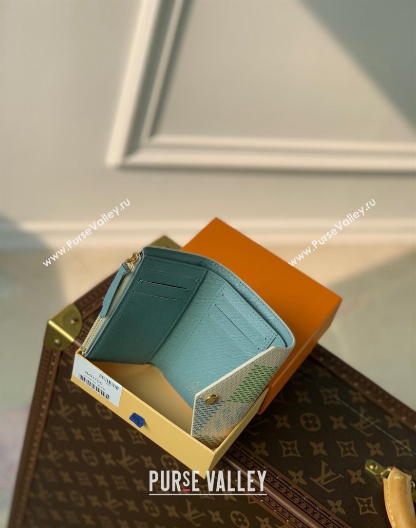 Louis Vuitton Victorine Wallet in Damier Giant Canvas N40750 Pistachio Green 2024 (KI-240413002)