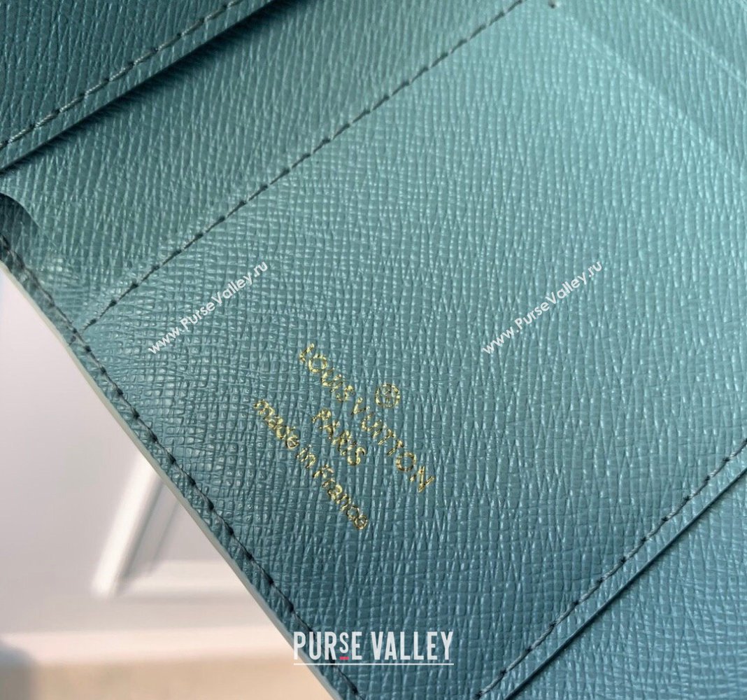 Louis Vuitton Victorine Wallet in Damier Giant Canvas N40750 Pistachio Green 2024 (KI-240413002)