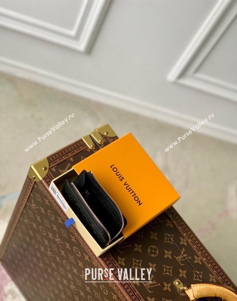 Louis Vuitton Noa Key Holder Pouch in Black Monogram Leather M83612 2024 (KI-240412034)