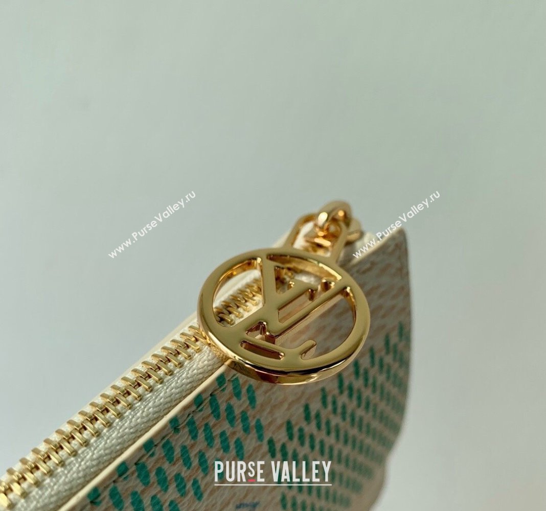Louis Vuitton Romy Card Holder in Damier Giant Canvas N40639 Pistachio Green 2024 (KI-240413004)