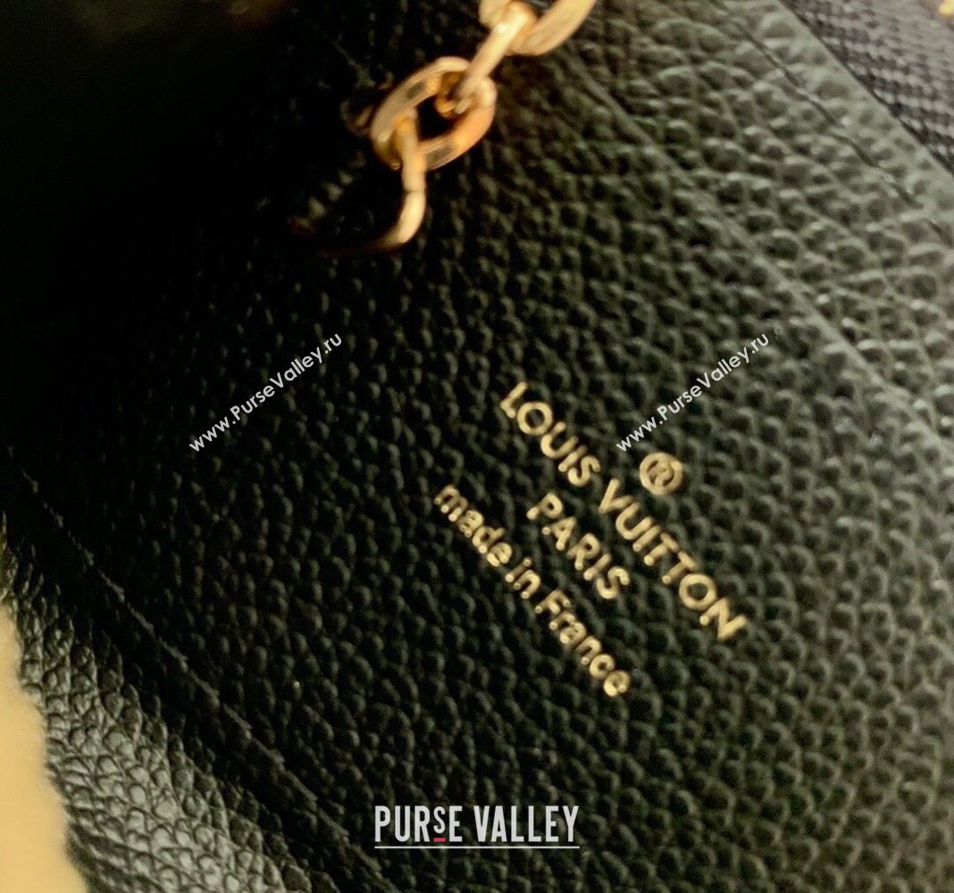 Louis Vuitton Noa Key Holder Pouch in Black Monogram Leather M83612 2024 (KI-240412034)