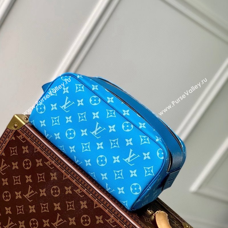 Louis Vuitton Dopp Kit Clutch M31037 Blue 2024 (KI-240413048)