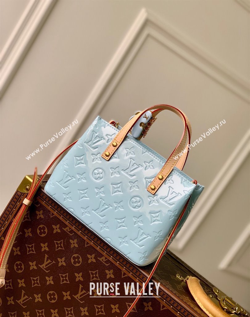 Louis Vuitton Reade PM Tote bag in Monogram Vernis Leather M24144 Blue 2024 (KI-240413055)