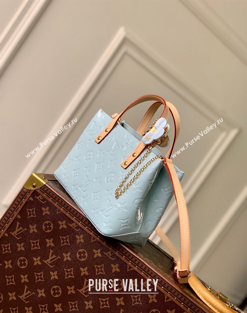 Louis Vuitton Reade PM Tote bag in Monogram Vernis Leather M24144 Blue 2024 (KI-240413055)