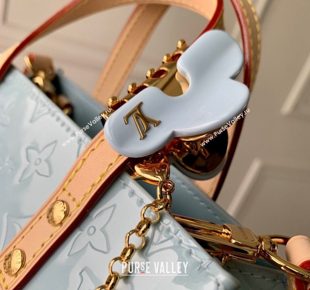 Louis Vuitton Reade PM Tote bag in Monogram Vernis Leather M24144 Blue 2024 (KI-240413055)