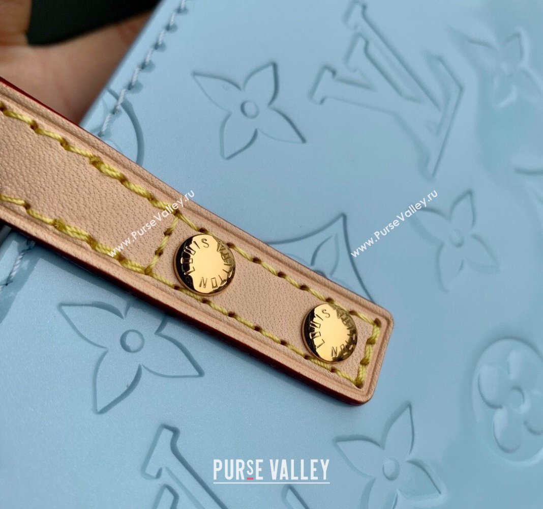 Louis Vuitton Reade PM Tote bag in Monogram Vernis Leather M24144 Blue 2024 (KI-240413055)