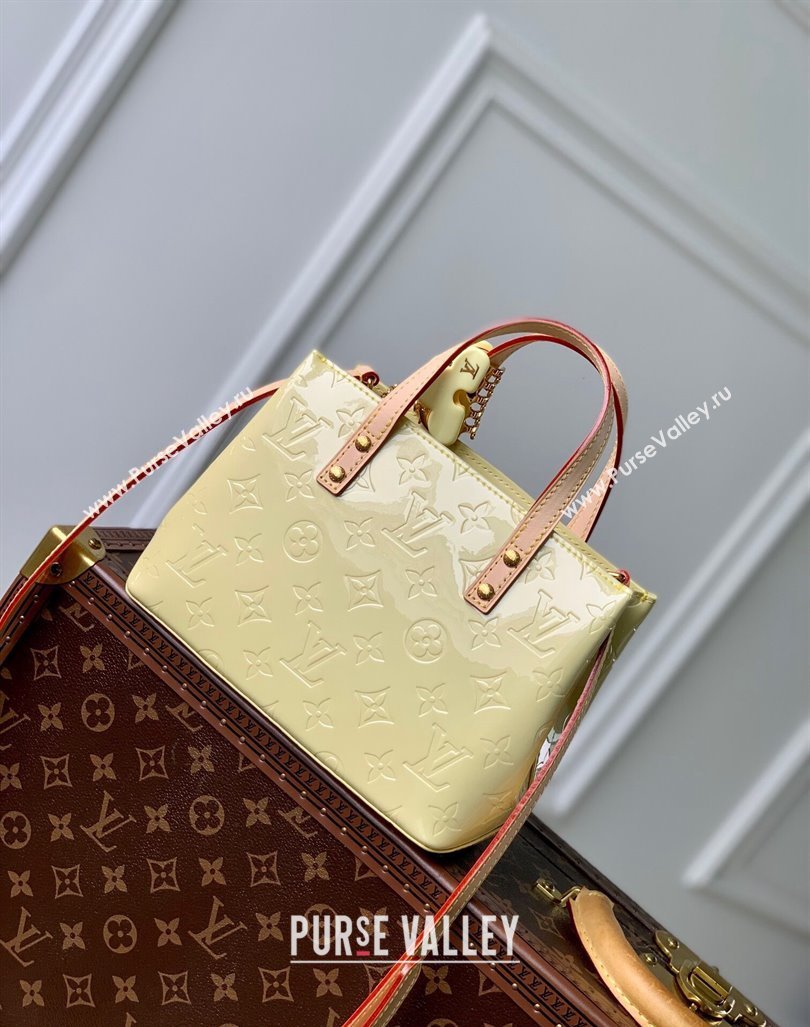 Louis Vuitton Reade PM Tote bag in Monogram Vernis Leather M24144 Yellow 2024 (KI-240413056)