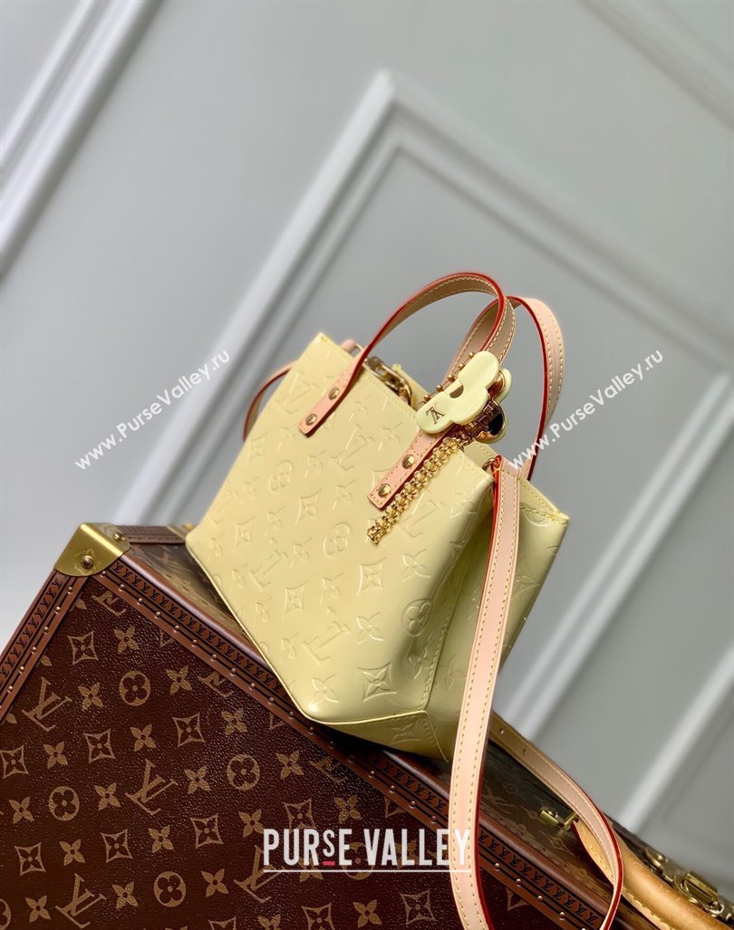 Louis Vuitton Reade PM Tote bag in Monogram Vernis Leather M24144 Yellow 2024 (KI-240413056)