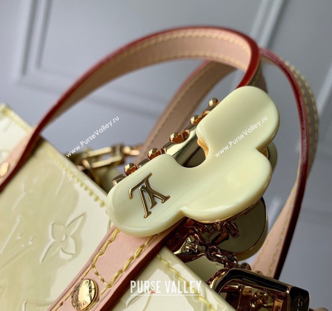 Louis Vuitton Reade PM Tote bag in Monogram Vernis Leather M24144 Yellow 2024 (KI-240413056)