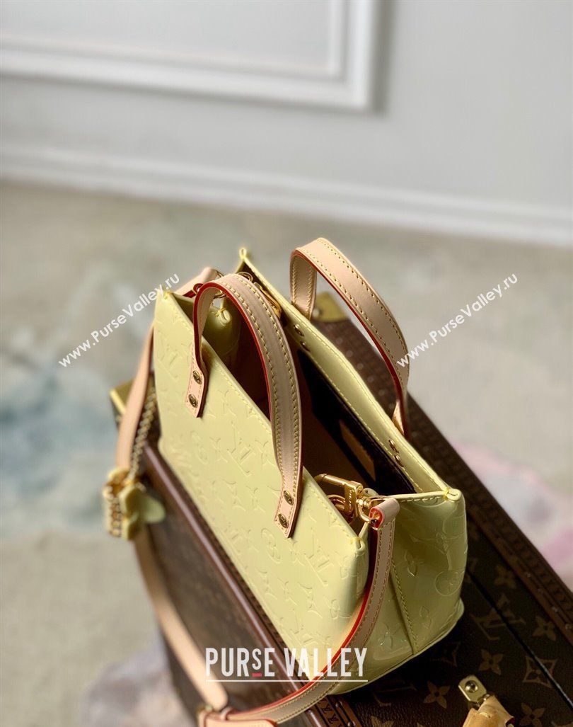 Louis Vuitton Reade PM Tote bag in Monogram Vernis Leather M24144 Yellow 2024 (KI-240413056)