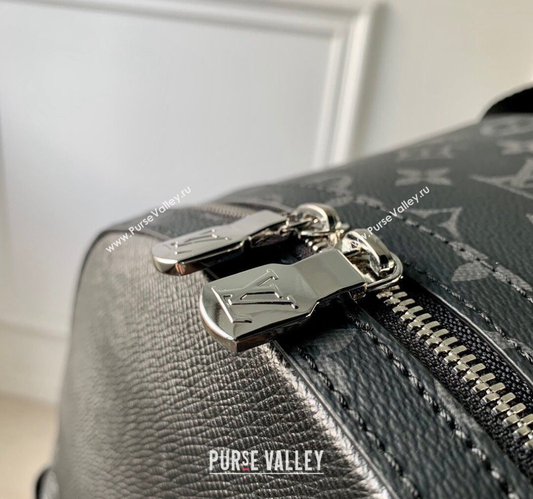 Louis Vuitton Mens Discovery Backpack bag in Taiga Leather and Monogram Canvas M31033 Black 2024 (KI-240413059)