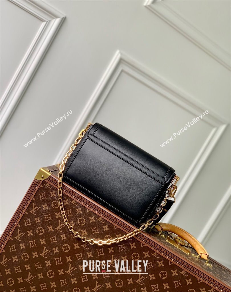Louis Vuitton Dauphine Soft MM Shoulder bag in Calfskin M25209 Black 2024 (KI-240413009)