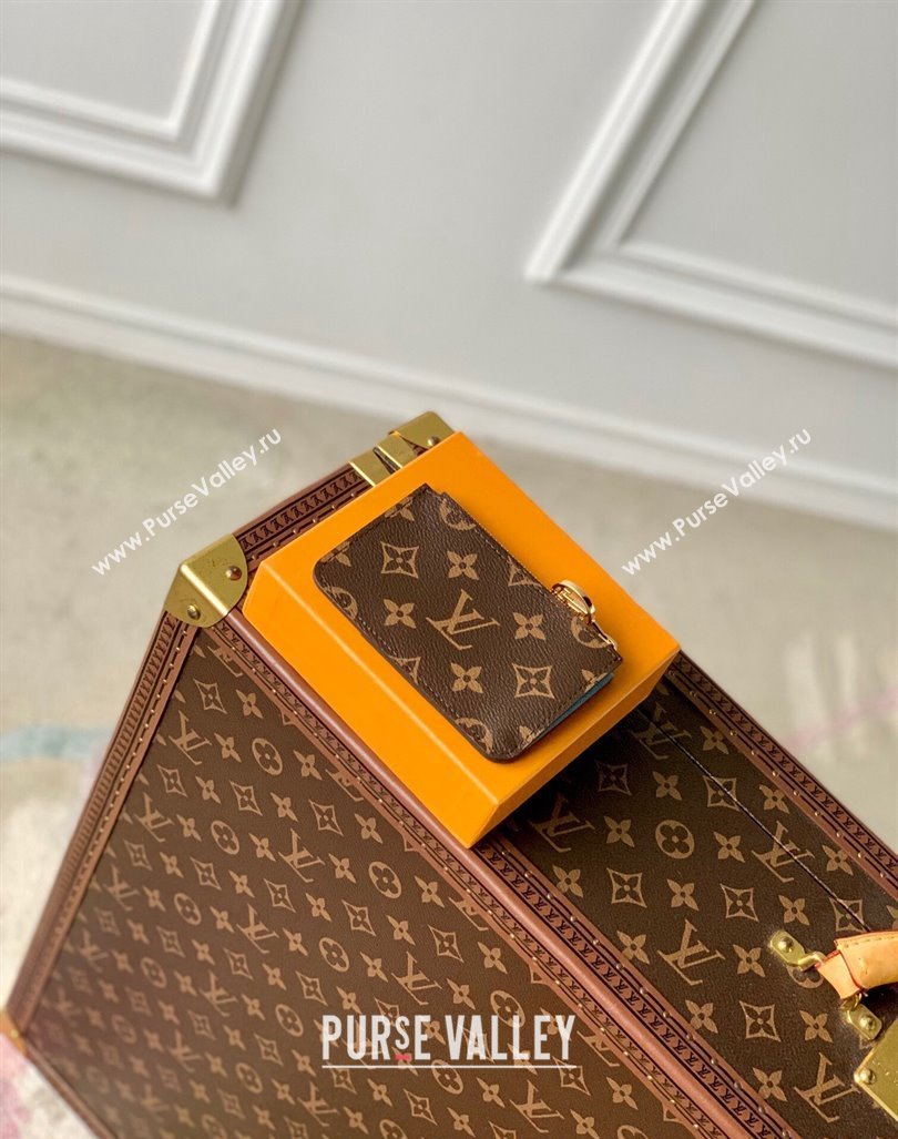 Louis Vuitton Romy Card Holder in Monogram Canvas and Leather M83602 Blue 2024 (KI-240412038)