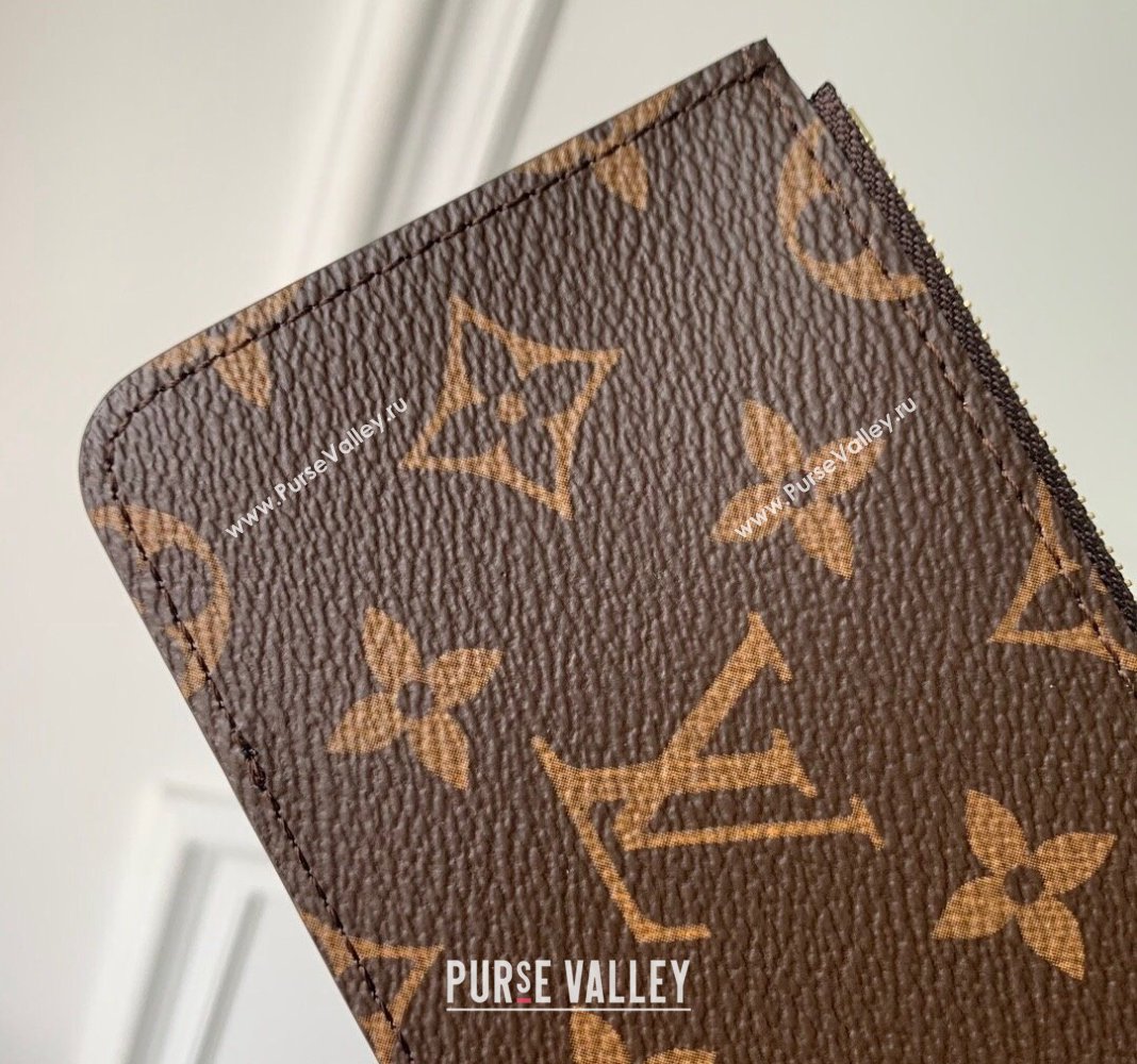 Louis Vuitton Romy Card Holder in Monogram Canvas and Leather M82938 Purple 2024 (KI-240412039)