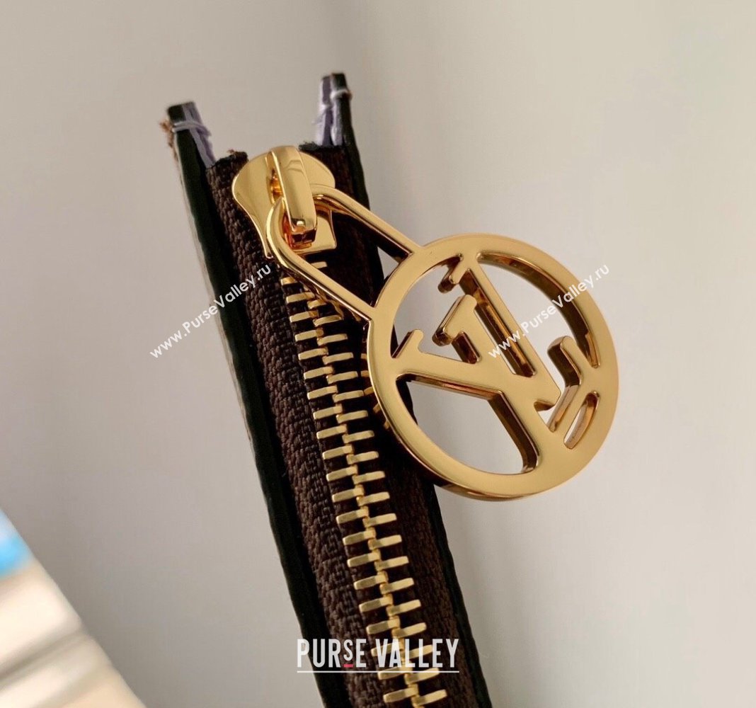 Louis Vuitton Romy Card Holder in Monogram Canvas and Leather M82938 Purple 2024 (KI-240412039)