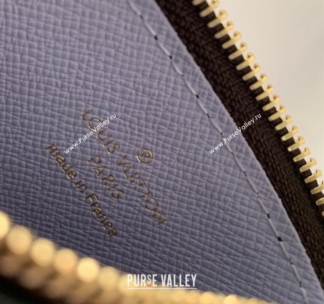 Louis Vuitton Romy Card Holder in Monogram Canvas and Leather M82938 Purple 2024 (KI-240412039)