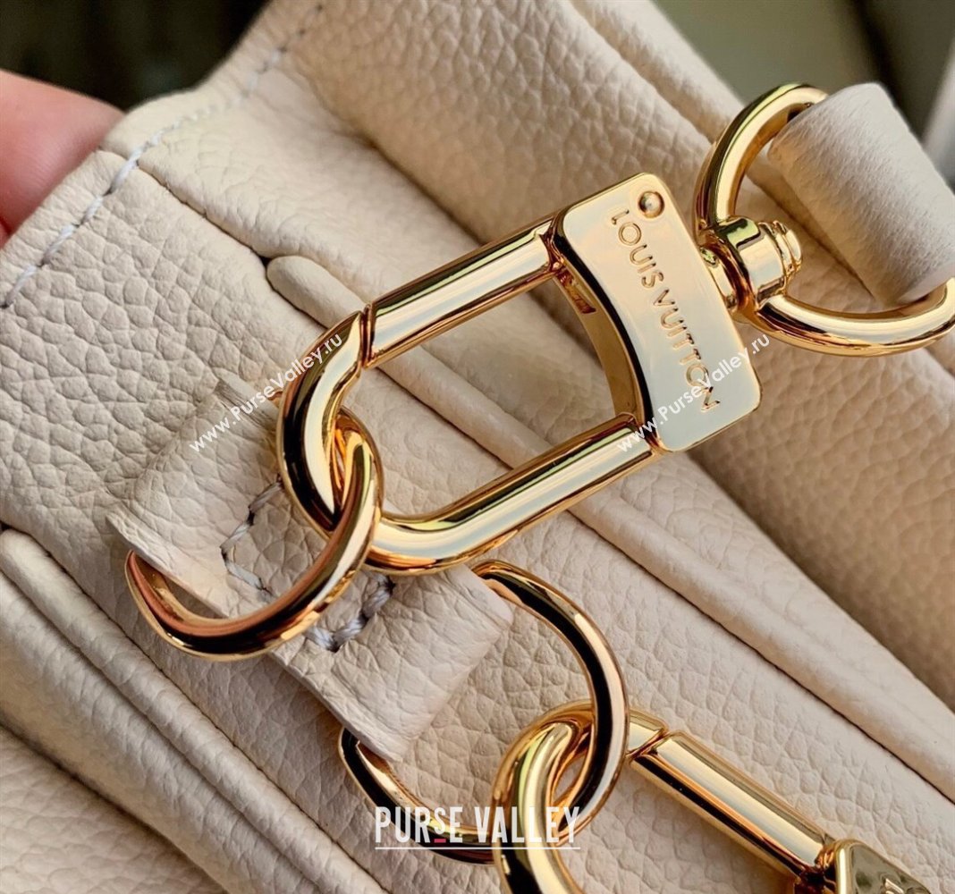 Louis Vuitton Pochette Metis East West Bag in Monogram Empreinte Leather M45696 Light Beige/Purple 2023 (KI-240412040)