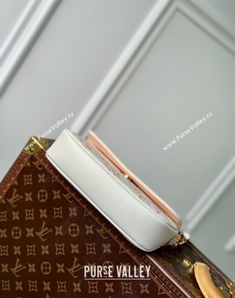Louis Vuitton Wallet on Chain Ivy in Monogram Leather M83026 White/Peachy Pink 2024 (KI-240412041)