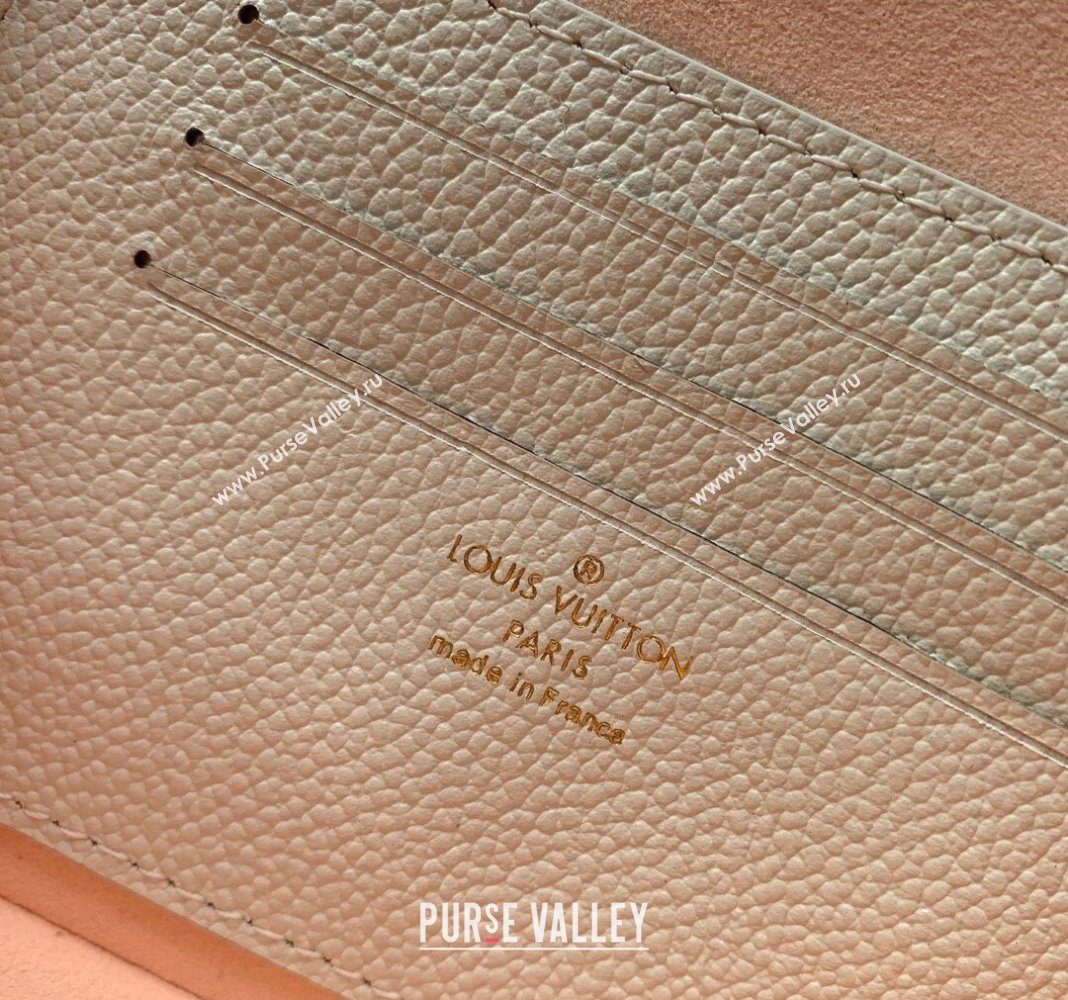 Louis Vuitton Wallet on Chain Ivy in Monogram Leather M83026 White/Peachy Pink 2024 (KI-240412041)