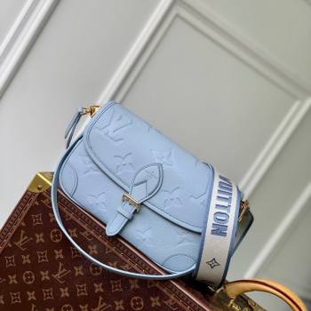 Louis Vuitton Diane Shoulder Bag in Monogram Leather M46846 Light Blue 2024 (KI-240412042)