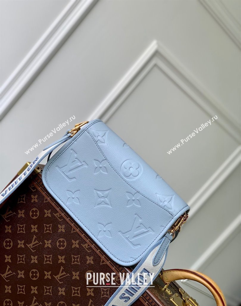 Louis Vuitton Diane Shoulder Bag in Monogram Leather M46846 Light Blue 2024 (KI-240412042)