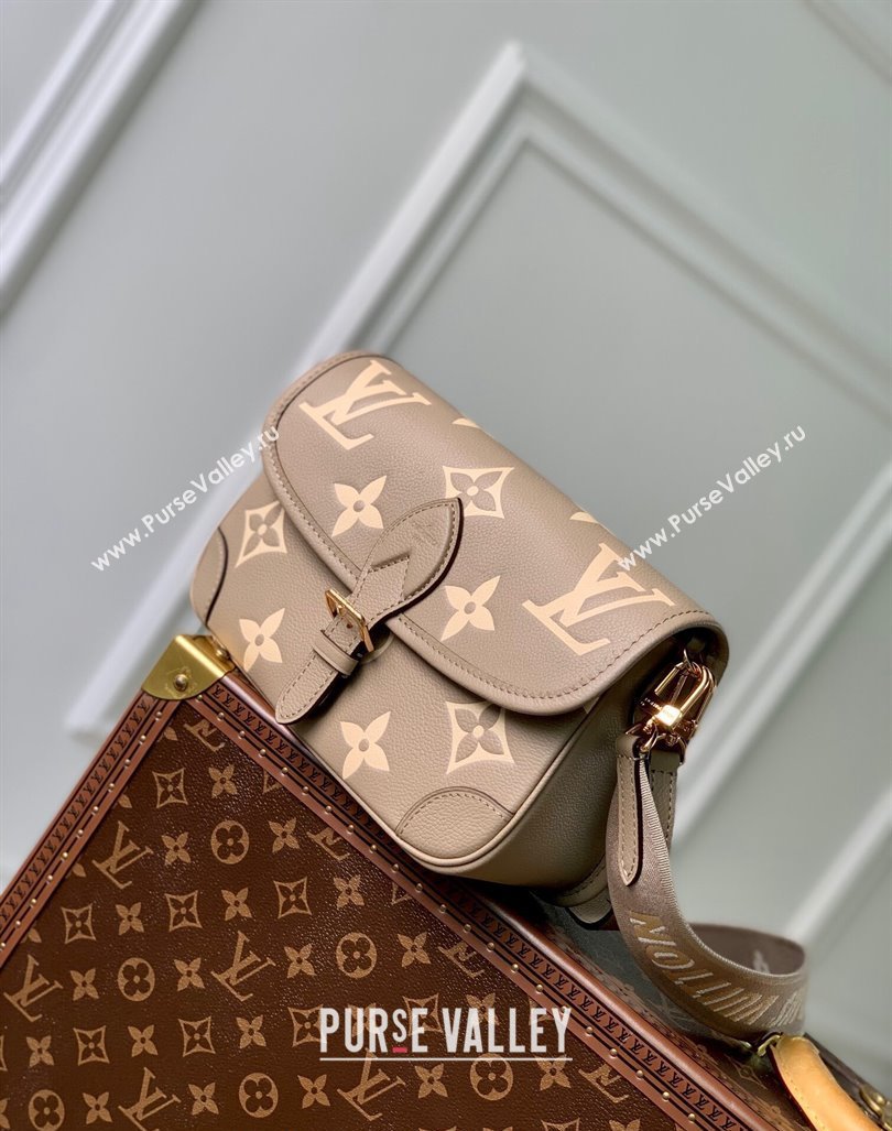Louis Vuitton Diane Shoulder Bag in Monogram Leather M46583 Grey 2024 (KI-240412043)