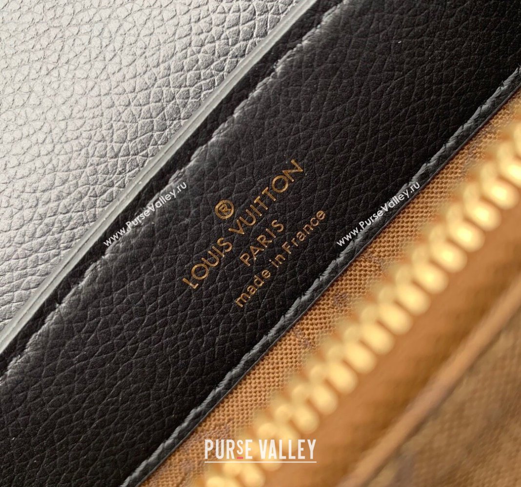 Louis Vuitton Dauphine Soft MM Shoulder bag in Calfskin M25209 Black 2024 (KI-240413009)