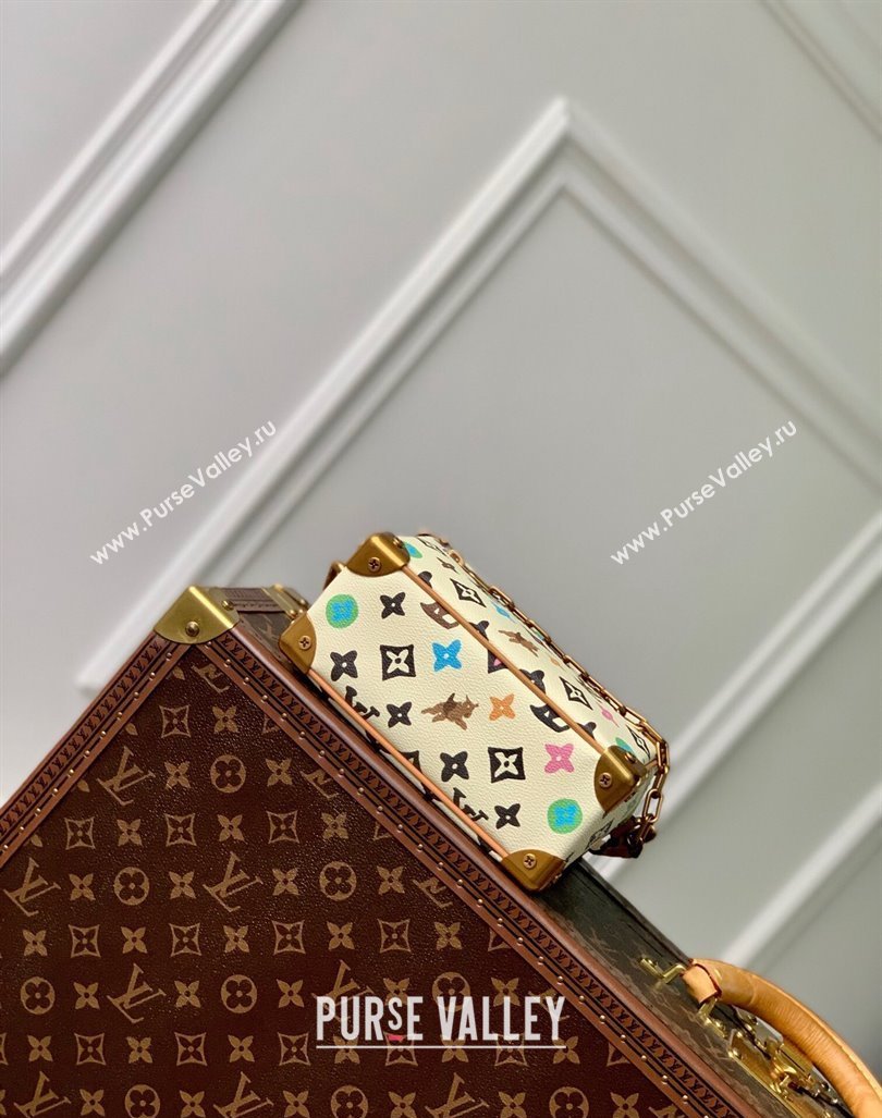 Louis Vuitton Mini Soft Trunk Bag in Monogram Craggy Canvas M25132 Vanilla White 2024 (KI-240412047)