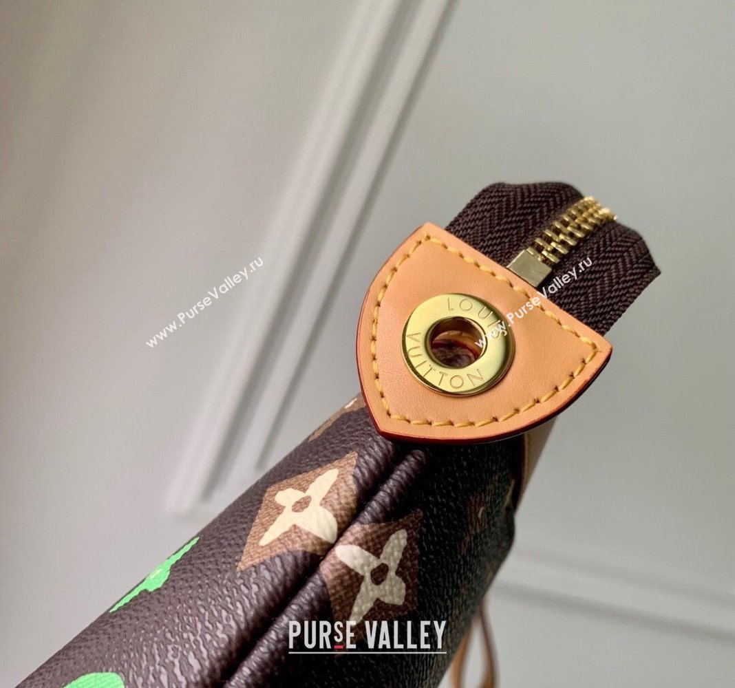 Louis Vuitton Pochette Voyage Souple Pouch in Monogram Craggy Canvas M83568 Chocolate Brown 2024 (KI-240412048)