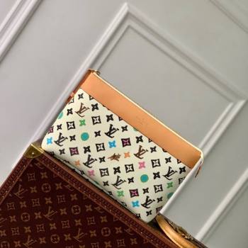 Louis Vuitton Pochette Voyage Souple Pouch in Monogram Craggy Canvas M83568 Vanilla White 2024 (KI-240412049)