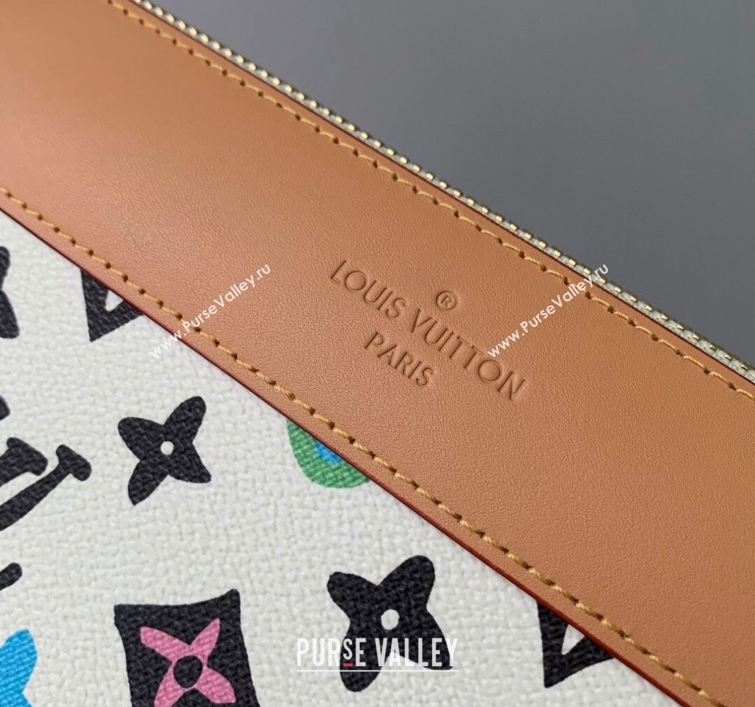 Louis Vuitton Pochette Voyage Souple Pouch in Monogram Craggy Canvas M83568 Vanilla White 2024 (KI-240412049)