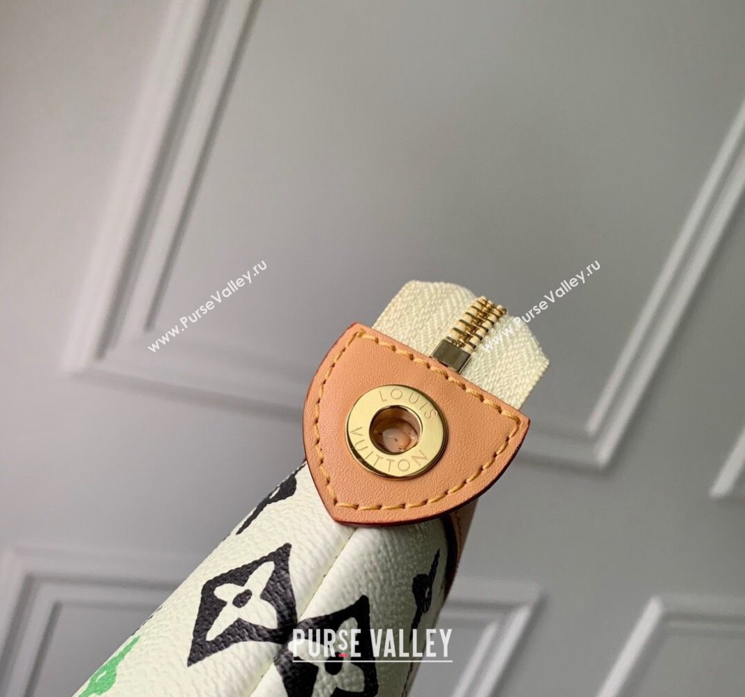 Louis Vuitton Pochette Voyage Souple Pouch in Monogram Craggy Canvas M83568 Vanilla White 2024 (KI-240412049)