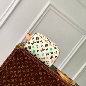 Louis Vuitton Locker Dopp Kit Bag in Monogram Craggy Canvas M47069 Vanilla White 2024 (KI-240412050)