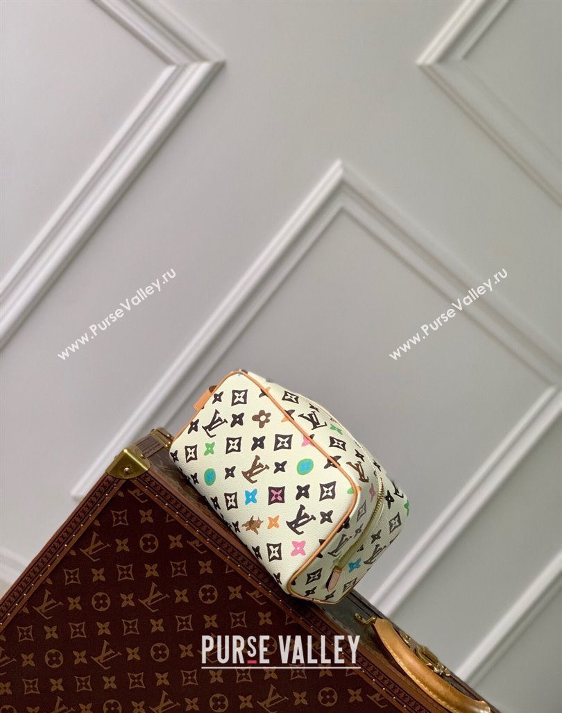 Louis Vuitton Locker Dopp Kit Bag in Monogram Craggy Canvas M47069 Vanilla White 2024 (KI-240412050)