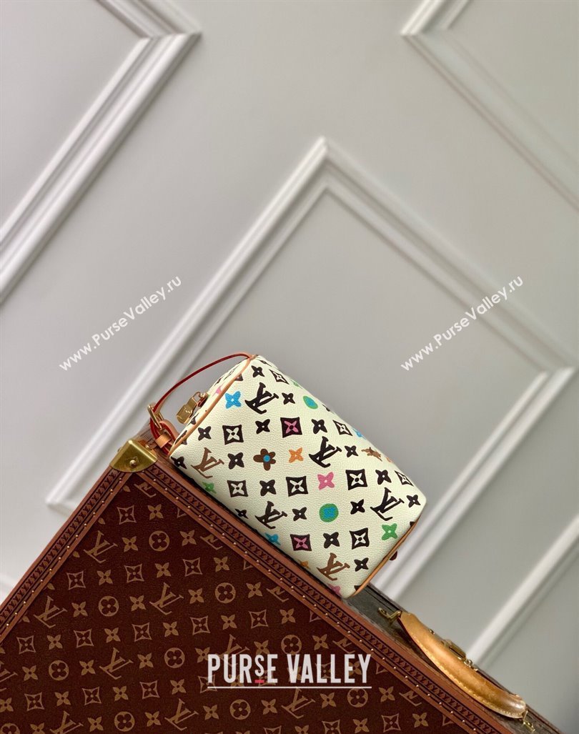 Louis Vuitton Locker Dopp Kit Bag in Monogram Craggy Canvas M47069 Vanilla White 2024 (KI-240412050)