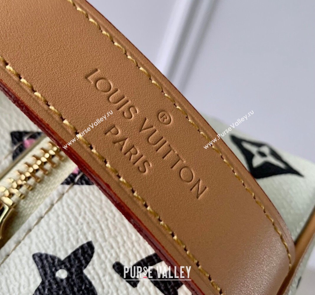Louis Vuitton Locker Dopp Kit Bag in Monogram Craggy Canvas M47069 Vanilla White 2024 (KI-240412050)