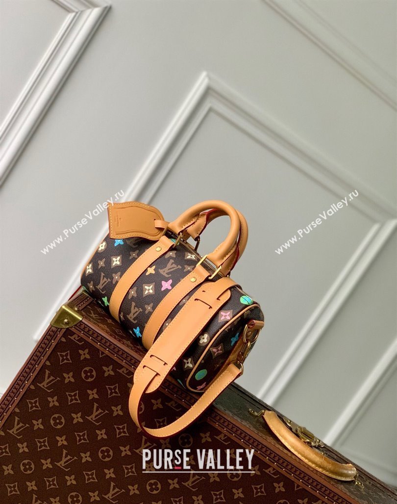 Louis Vuitton Keepall Bandouliere 25 Bag in Monogram Craggy Canvas M24849 Chocolate Brown 2024 (KI-240412051)
